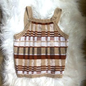 Banana Republic Tan Knit Tank XXS